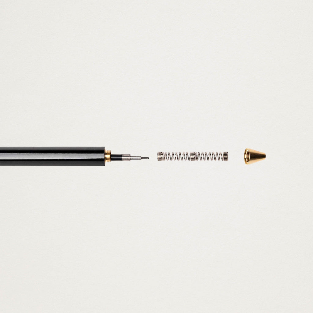 Gel pen with wooden barrel