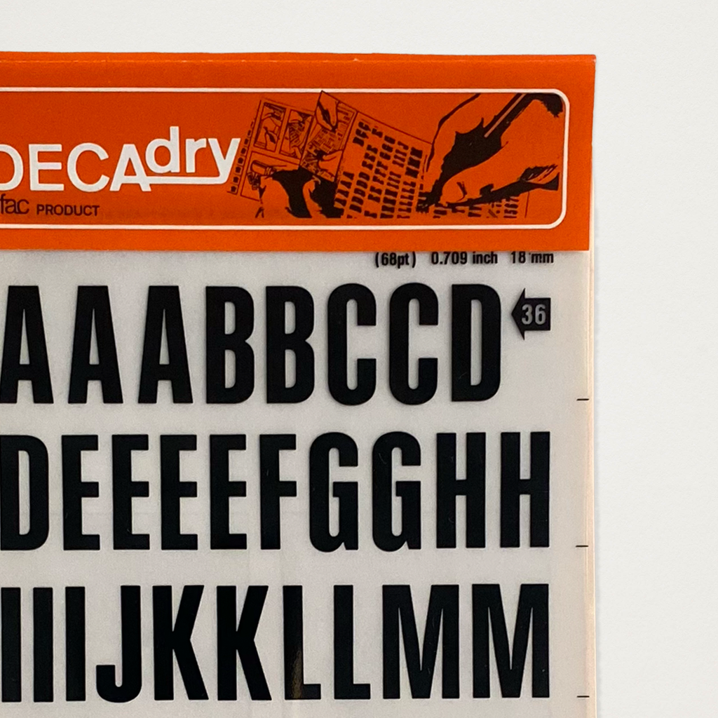 Decadry Alfabeto sem serifa