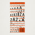 Decadry Alfabeto pequeno sem serifa 2.5mm