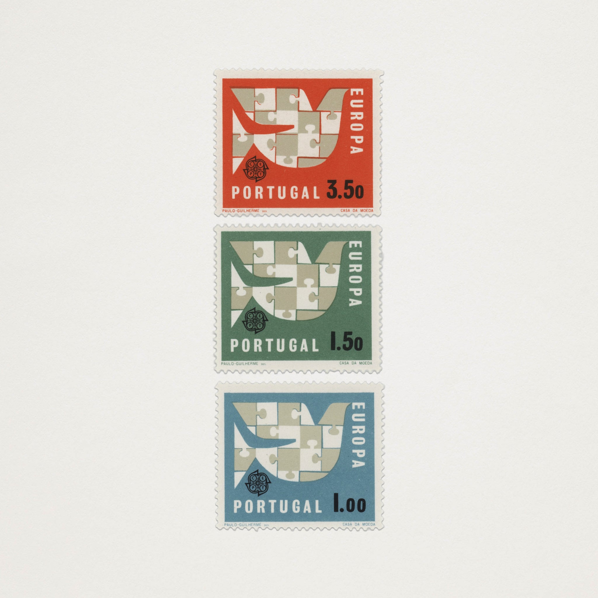 Selos Vintage Pomba · Europa (1963)