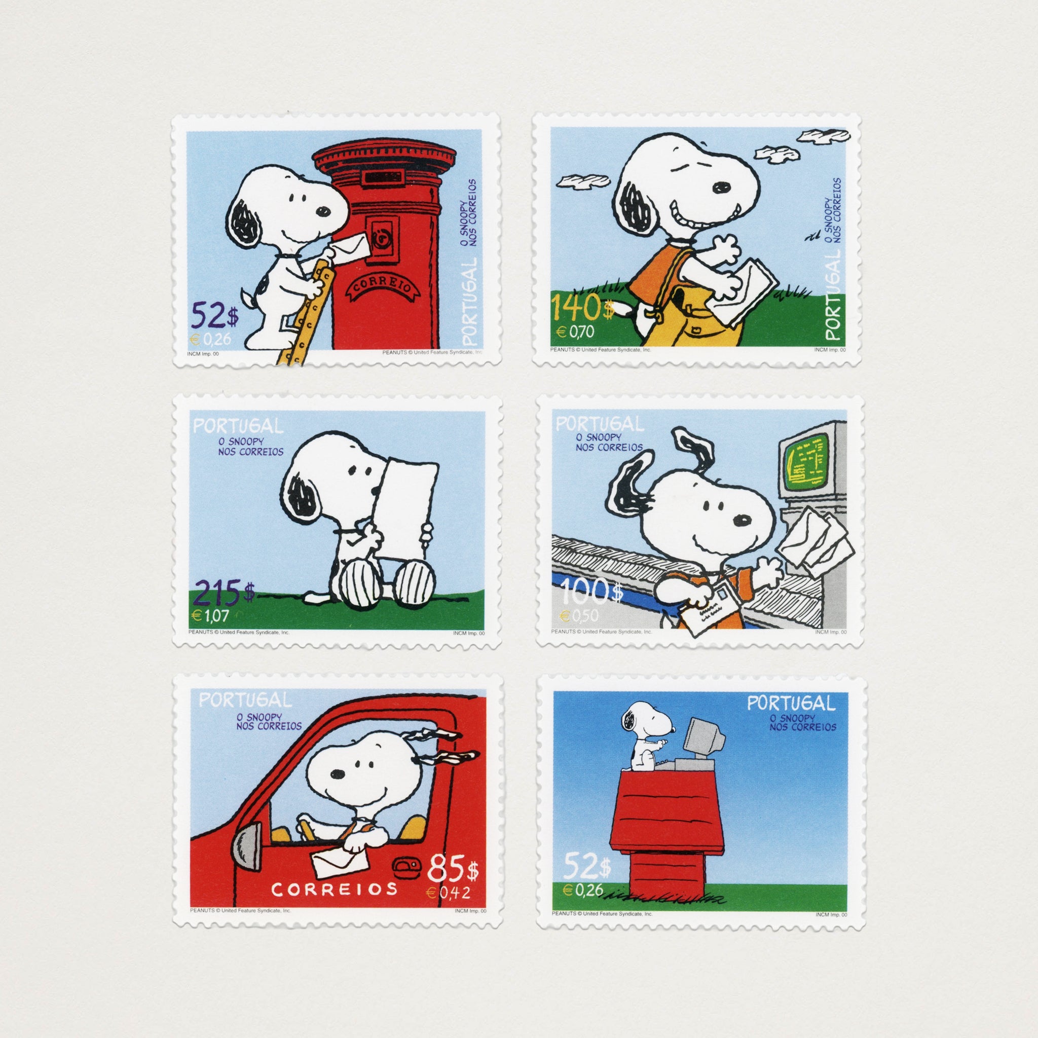 Vintage Stamps · Snoopy at the Post Office (2000)