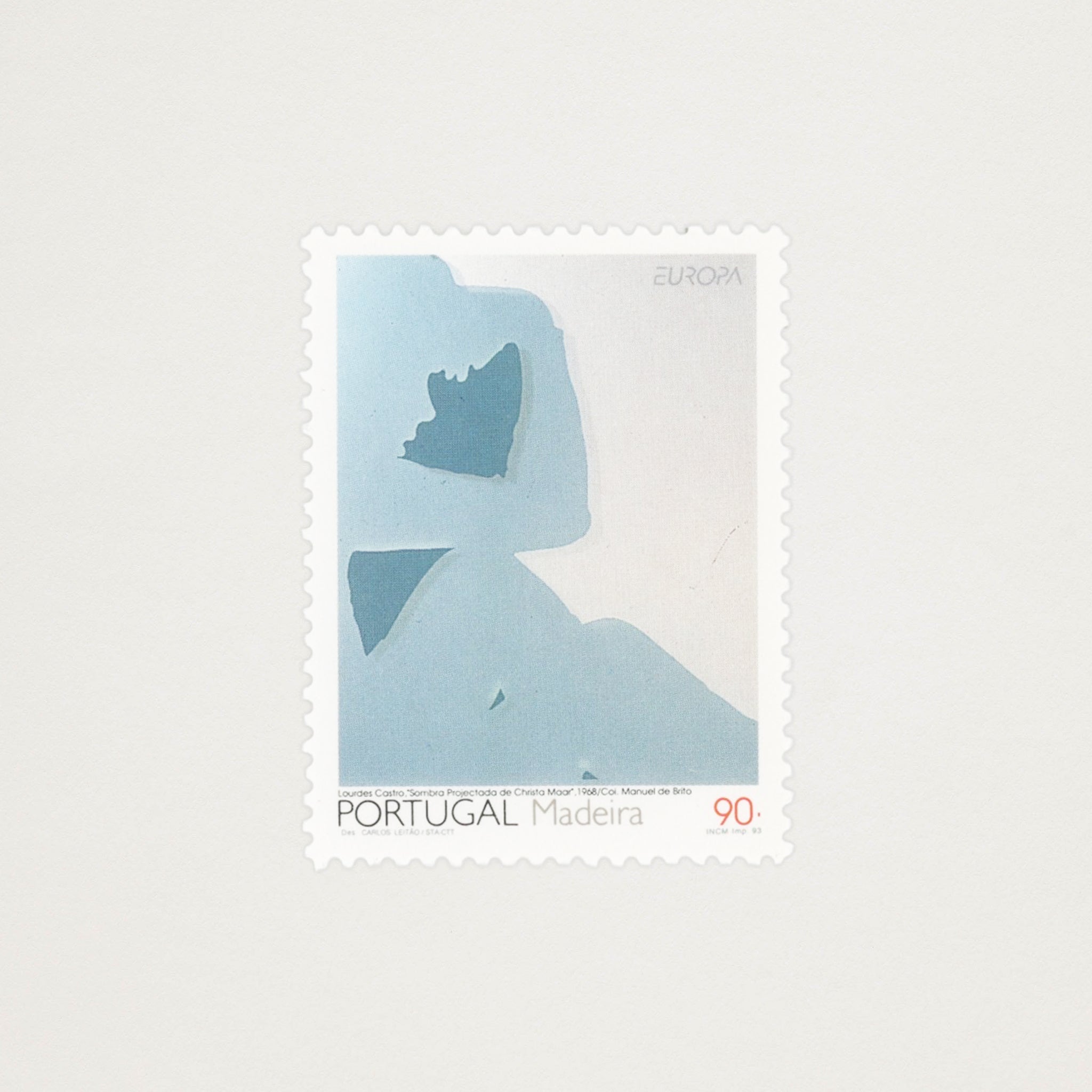 Vintage Stamp · Lourdes Castro (1993)