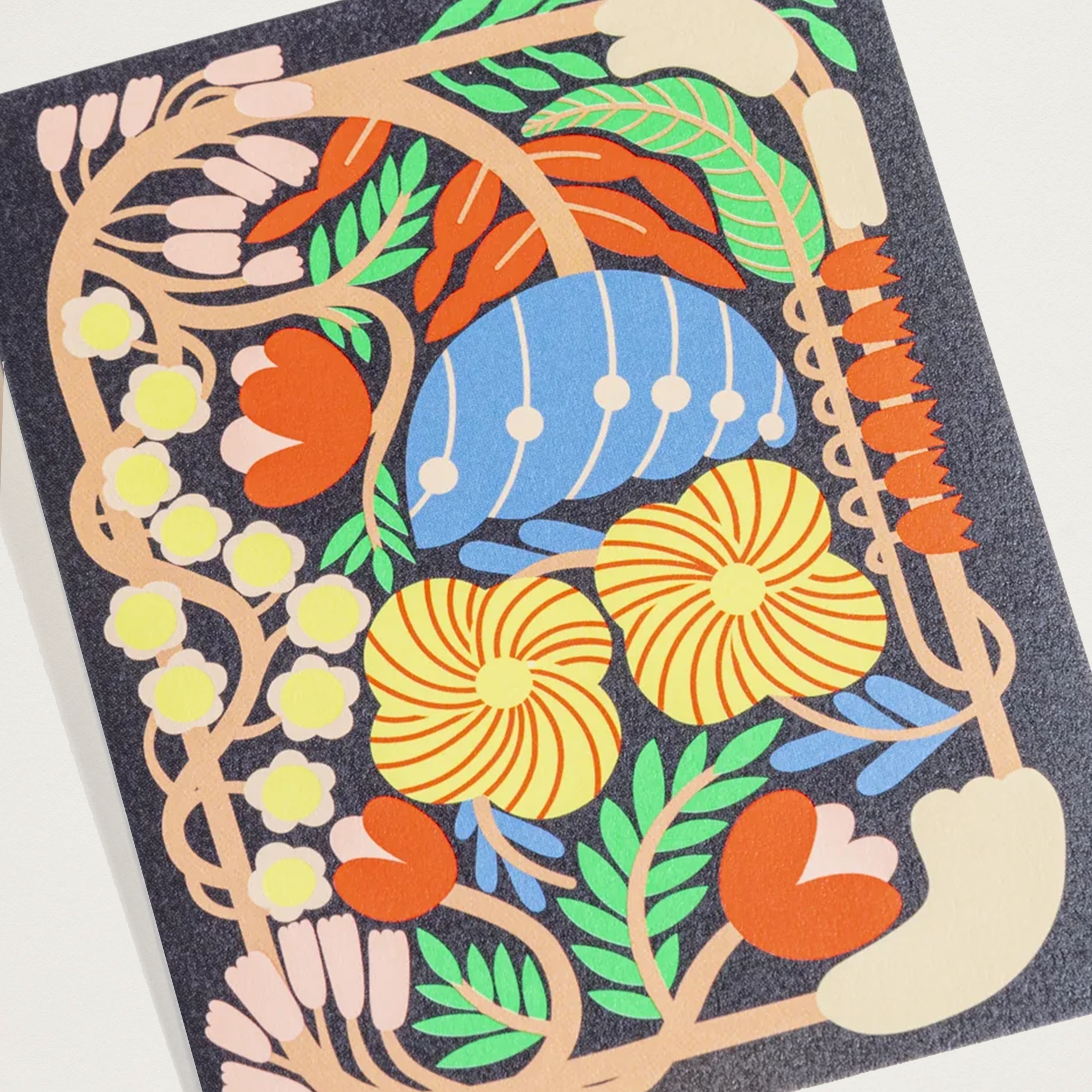 Mini cartão trepadeiras florais Cecilia Petterson