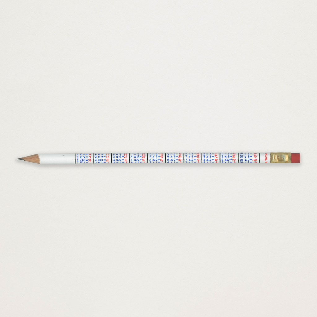 Lápis Tabuada  HB2 com borracha